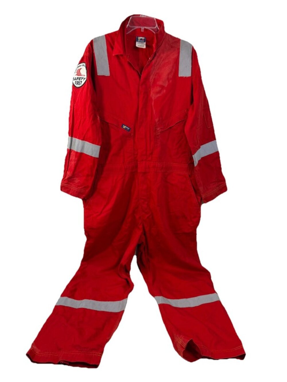 LAPCO FR Flame Resistant Size XL (Actual 40x28) Coveralls Red -see pics GUC
